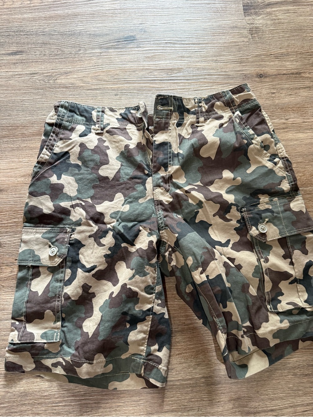 Sonoma Men's Camo Cargo Shorts - Green/Brown